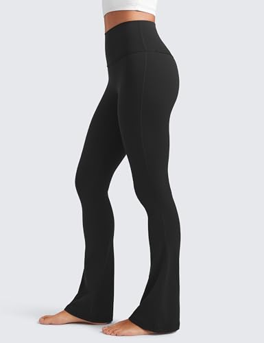 Butterluxe High Waist Mini Flared Leggings for Women 30"/31.5"/33'' - Bootcut Yoga Pants with Pocket Casual Lounge