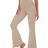 Black Flare Yoga Pants for Women, Crossover Soft Bootcut Leggings