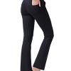 Women's High Waisted Boot Cut Yoga Pants 4 Pockets Workout Pants Tummy Control Women Bootleg Work Pants Dress Pants