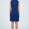 Athleisure Wear Sun Protective UPF 50+ Icefil Cooling-Solid Sleeveless Mock Dress-58000