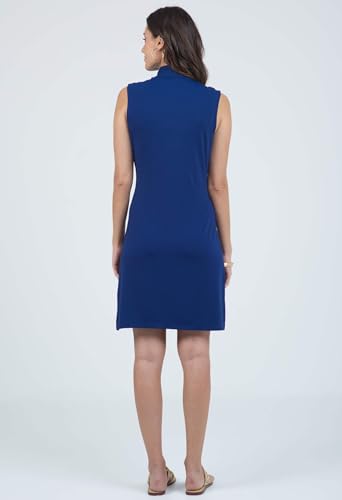 Athleisure Wear Sun Protective UPF 50+ Icefil Cooling-Solid Sleeveless Mock Dress-58000