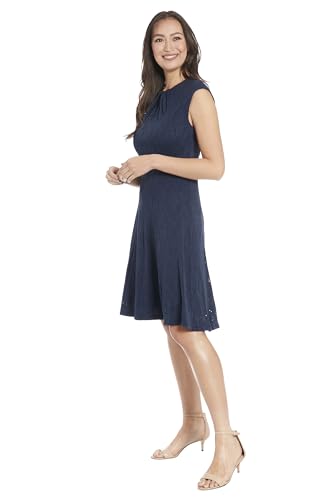Keyhole Neck Fit and Flare Summer Casual Dresses for Women