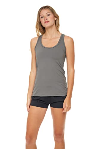 Women's Racerback Tank Tops | Ultra Soft Cotton Stretch Spandex Sport Tanks | Multi Packs & Colors
