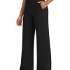 BareFeel High Stretch Yoga Pants Women Soft High Waisted Casual Wide Leg Pants with Pockets 27"/29"/31"/33"/35"