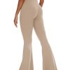 Black Flare Yoga Pants for Women, Crossover Soft Bootcut Leggings