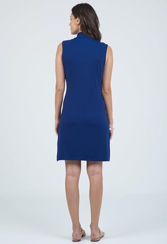 Athleisure Wear Sun Protective UPF 50+ Icefil Cooling-Solid Sleeveless Mock Dress-58000