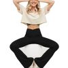 315Bp1TekyL.jpg Women's Casual Bootleg Yoga Pants V Crossover High Waisted Flare Workout Pants Leggings