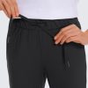 Womens 4-Way Stretch Ankle Golf Pants 7/8 Casual Dress Work Athletic Travel Workout Sweatpants with Pockets