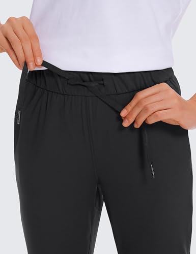 Womens 4-Way Stretch Ankle Golf Pants 7/8 Casual Dress Work Athletic Travel Workout Sweatpants with Pockets