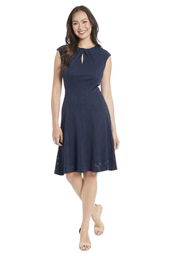 Keyhole Neck Fit and Flare Summer Casual Dresses for Women