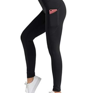 High Waist Yoga Leggings with 3 Pockets,Tummy Control Workout Running 4 Way Stretch Yoga Pants