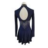 Ice Figure Skating Dress Girls Women Elegant Quality Crystals Competition Ice Dance Skirt Competition