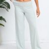 Women's Wide Leg Sweatpants Workout Lounge Pants Fold Over Low Rise Yoga Pants