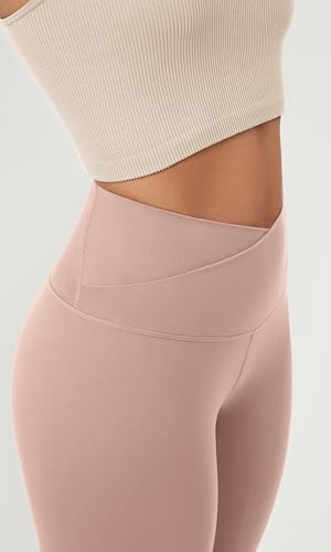 Women's Crossover Leggings with Back Pocket, 23" / 25" / 28" Buttery Soft V High Wasit Lounge Yoga Pants