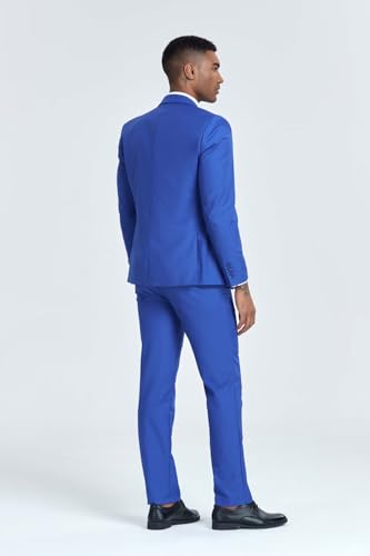 Men's Suit Slim Fit 2 Piece Prom Suits Two Button Jacket Pants Tuxedo Formal Wedding Dinner Business
