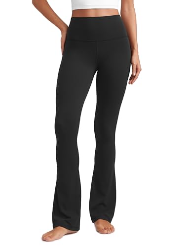 Butterluxe High Waist Mini Flared Leggings for Women 30"/31.5"/33'' - Bootcut Yoga Pants with Pocket Casual Lounge