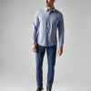 Men's Commuter Shirt, Performance Dress Shirts for Men, Machine Washable, Wrinkle Resistant, Slim Fit Button Down Shirt