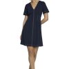 Women's Short Sleeve Fit and Flare Scuba Crepe Dress