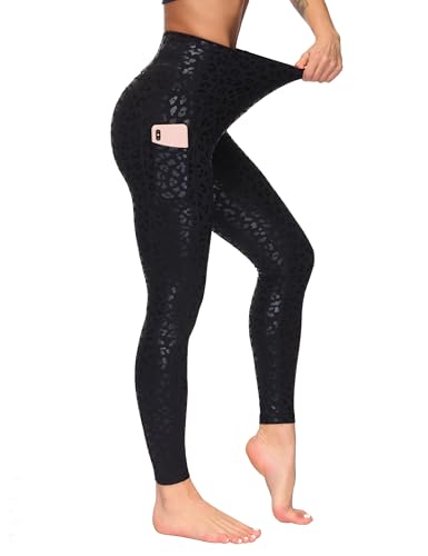 Women's High Waist Yoga Pants Soft Tummy Control Athletic Workout Leggings with Deep Pockets