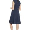 Keyhole Neck Fit and Flare Summer Casual Dresses for Women