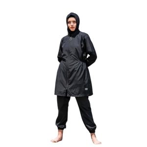 Islamic Long Sleeve Swimsuits for Women Modest Muslim 4 PCS | Full Cover Rash Guard Burkini | Arabic Swimwear