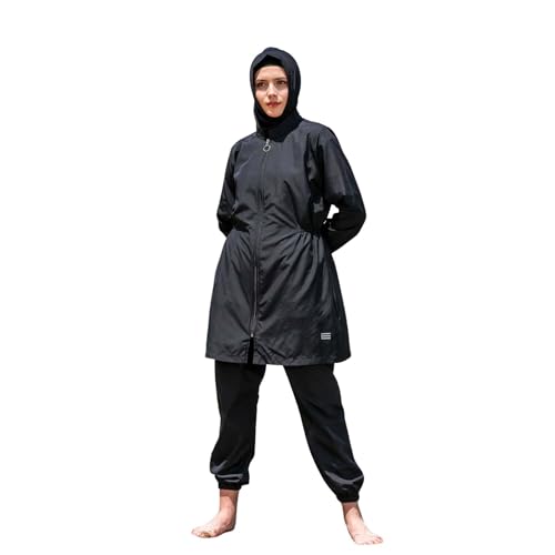 Islamic Long Sleeve Swimsuits for Women Modest Muslim 4 PCS | Full Cover Rash Guard Burkini | Arabic Swimwear