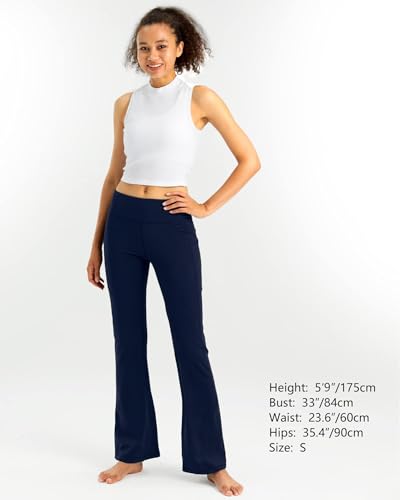31KVe2Y-8YL.jpg Women High Waisted Leggings with Pockets 30" Tummy Control Workout Running Yoga Pants