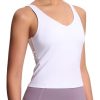 31L3x5N6LML.jpg Women's Longline Sports Bra Wirefree Padded Workout Yoga Tank Top