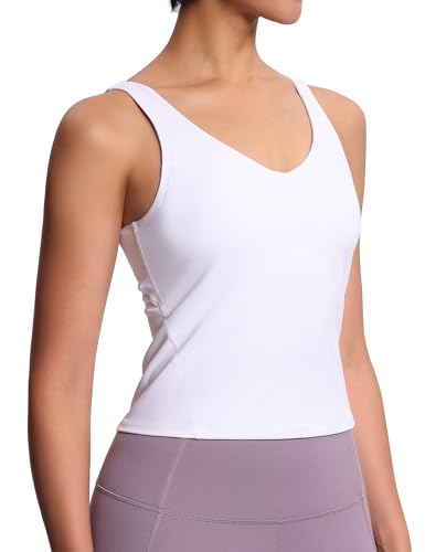 31L3x5N6LML.jpg Women's Longline Sports Bra Wirefree Padded Workout Yoga Tank Top