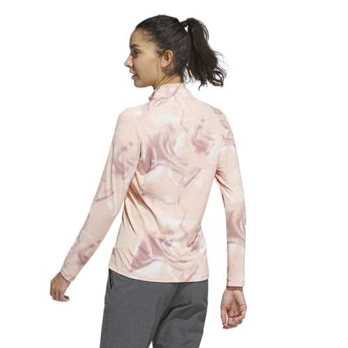 Women's Ultimate365 Printed Quarter-Zip Mock Long Sleeve Shirt