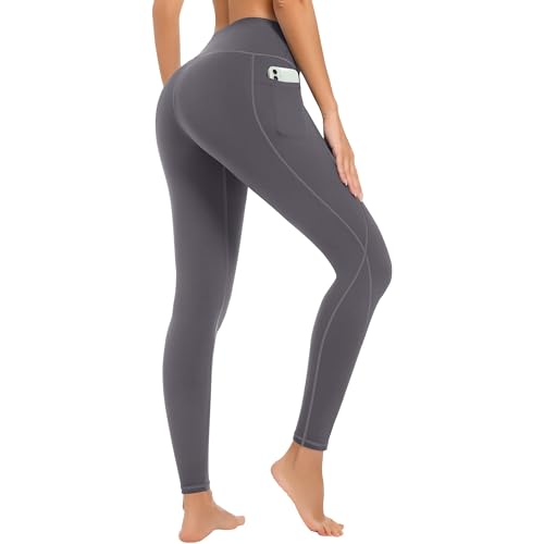 31OI8GfsgXL.jpg 4 Pack Yoga Leggings with Pockets for Women - High Waist Tummy Control Pants for Workout