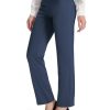 Buttery Soft Women's Bootcut Yoga Pants with 4 Pockets Tummy Control Workout Bootleg Work Pants