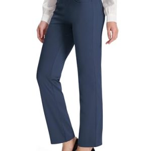 Buttery Soft Women's Bootcut Yoga Pants with 4 Pockets Tummy Control Workout Bootleg Work Pants