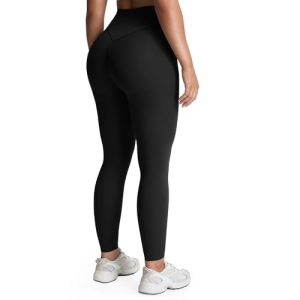 High Waisted Workout Leggings for Women Tummy Control Buttery Soft Yoga Metamorph Deep V Pants 26"