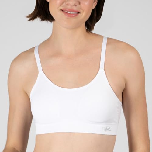 Women's Katharina Seamless Yoga Racerback Sports Bra, Sostén Deportivo, Removable Pads, 3 Pack