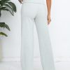 Women's Wide Leg Sweatpants Workout Lounge Pants Fold Over Low Rise Yoga Pants