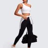 Butterluxe Womens One Shoulder Sports Bra - Sleeveless One Strap Low Impact Asymmetrical Workout Yoga Tops