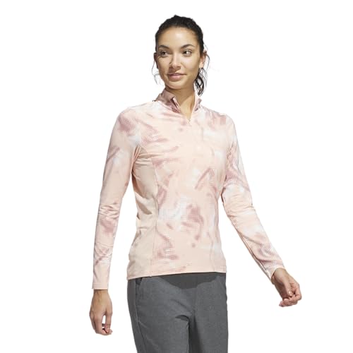 Women's Ultimate365 Printed Quarter-Zip Mock Long Sleeve Shirt
