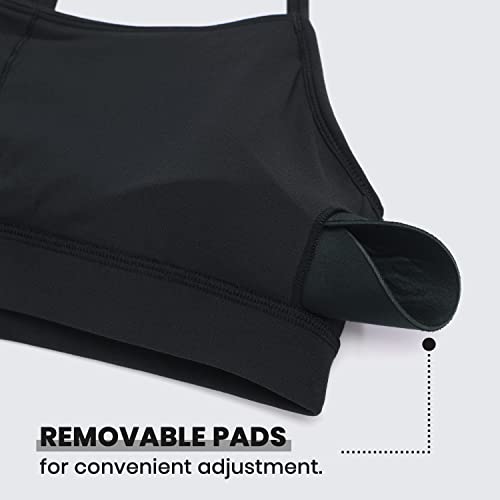 31UpRXYNLL.jpg Butterluxe Womens Y Back Sports Bra - Padded Racerback Low Impact Spaghetti Thin Strap Workout Yoga Top