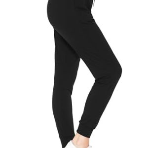 Women's Jogger Track Cuff Sweatpants with Pockets for Yoga, Workout