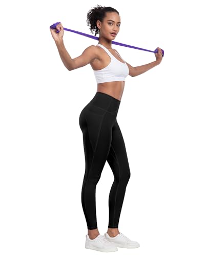 31VyLmUOXtL.jpg Leggings with Pockets for Women, 6 Packs Soft High Waisted Tummy Control Workout Yoga Pants
