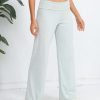 Women's Wide Leg Sweatpants Workout Lounge Pants Fold Over Low Rise Yoga Pants