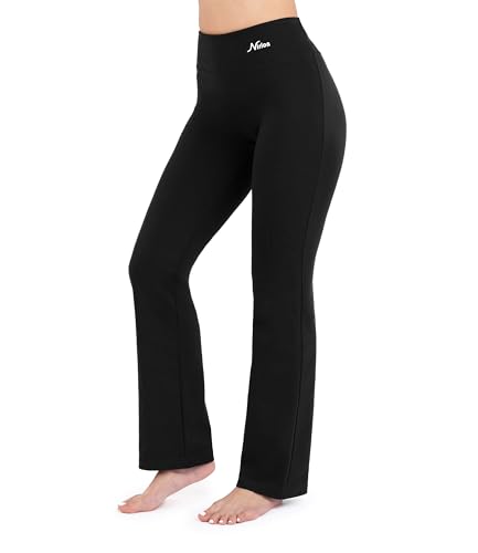 Straight Leg Yoga Pants - Yoga Pants for Women Soft & Breathable Womens Leggings for Gym & Yoga Regular & Plus Size