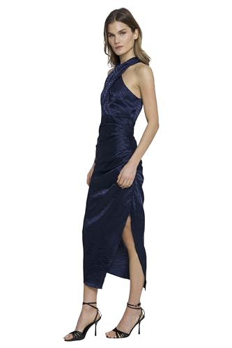 Halter High Neck Midi Empire Waist Cocktail Dresses for Women