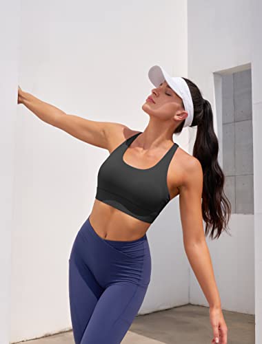 Sports Bras for Women High Support Large Bust High Impact Womens Sports Bras Strappy Padded Sports Bra