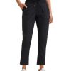 Womens Casual 7/8 Pants 27" - Lightweight Workout Outdoor Athletic Track Travel Lounge Joggers Pockets