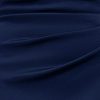 Women's Scuba Cross Neck Ruffle Floor Length Dress, Midnight, 12