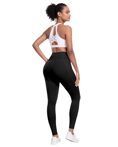 31afRXqF3kL.jpg Leggings with Pockets for Women, 6 Packs Soft High Waisted Tummy Control Workout Yoga Pants