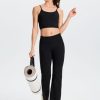 ,Petite/Regular/Tall,Women's Bootcut Yoga Pants Long Workout Pant with Back Pockets
