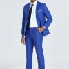 Men's Suit Slim Fit 2 Piece Prom Suits Two Button Jacket Pants Tuxedo Formal Wedding Dinner Business